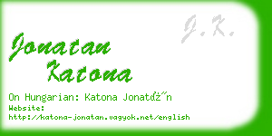 jonatan katona business card